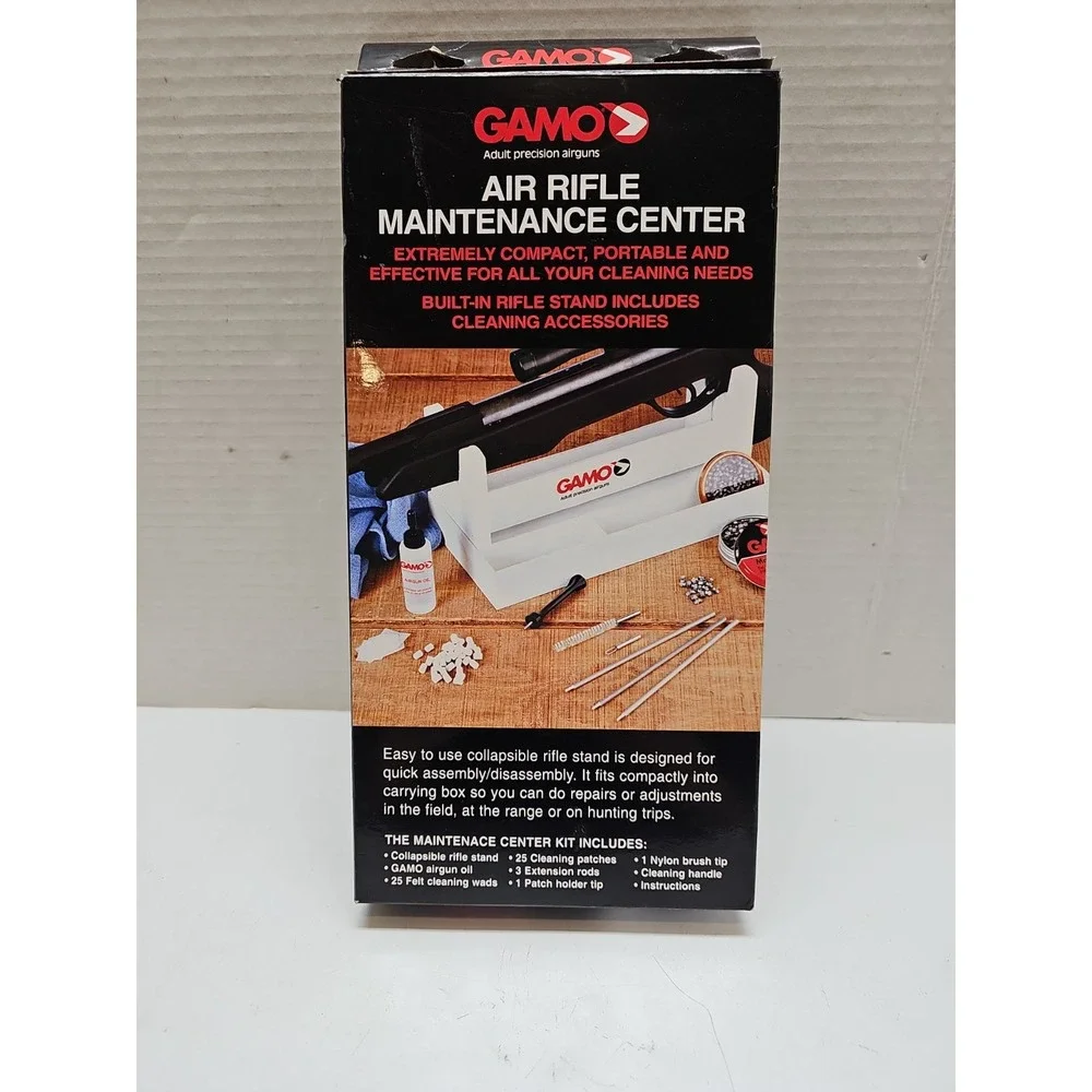 Gamo 621245854 Air‎ Maintenance Center White One Size Collapsible Rifle Stand